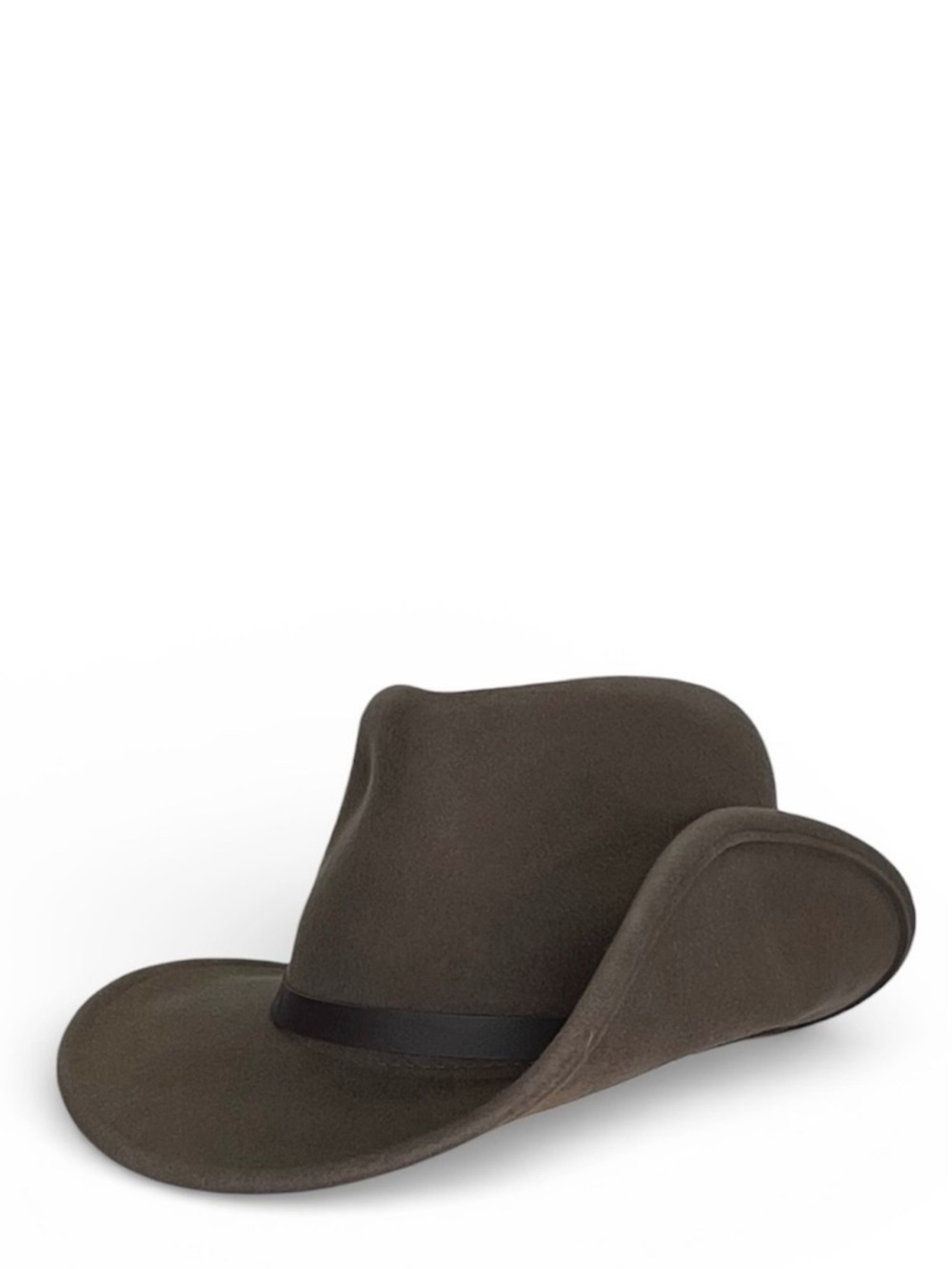 Scala Felt Wool Hat Women’s Small/Medium Brown Slouch Cowboy Western EUC